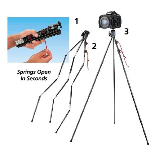 Tamrac 28-Inch ZipShot Mini Compact Camera Tripod - Image 5