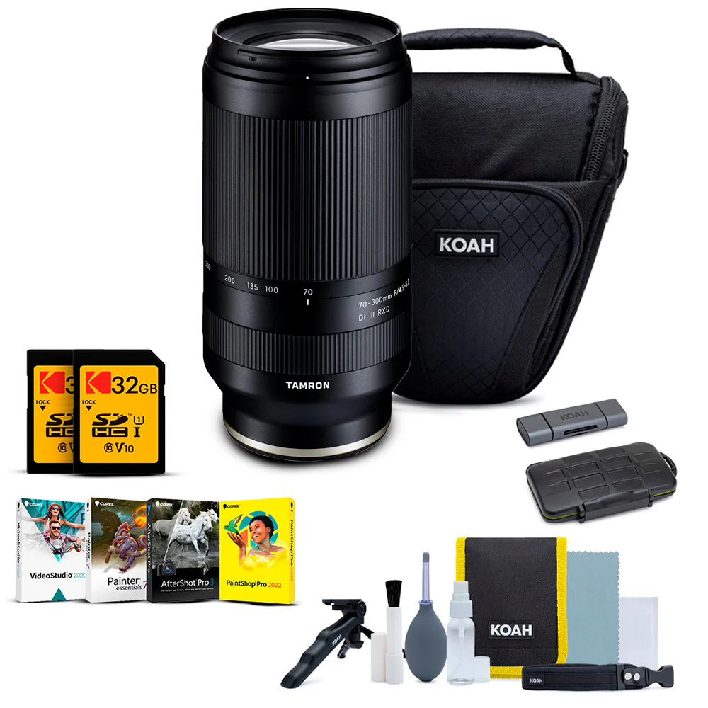 Tamron 70-300mm F/4.5-6.3 Di III RXD (Z-Mount) with Software Suite, and Accessory Kit