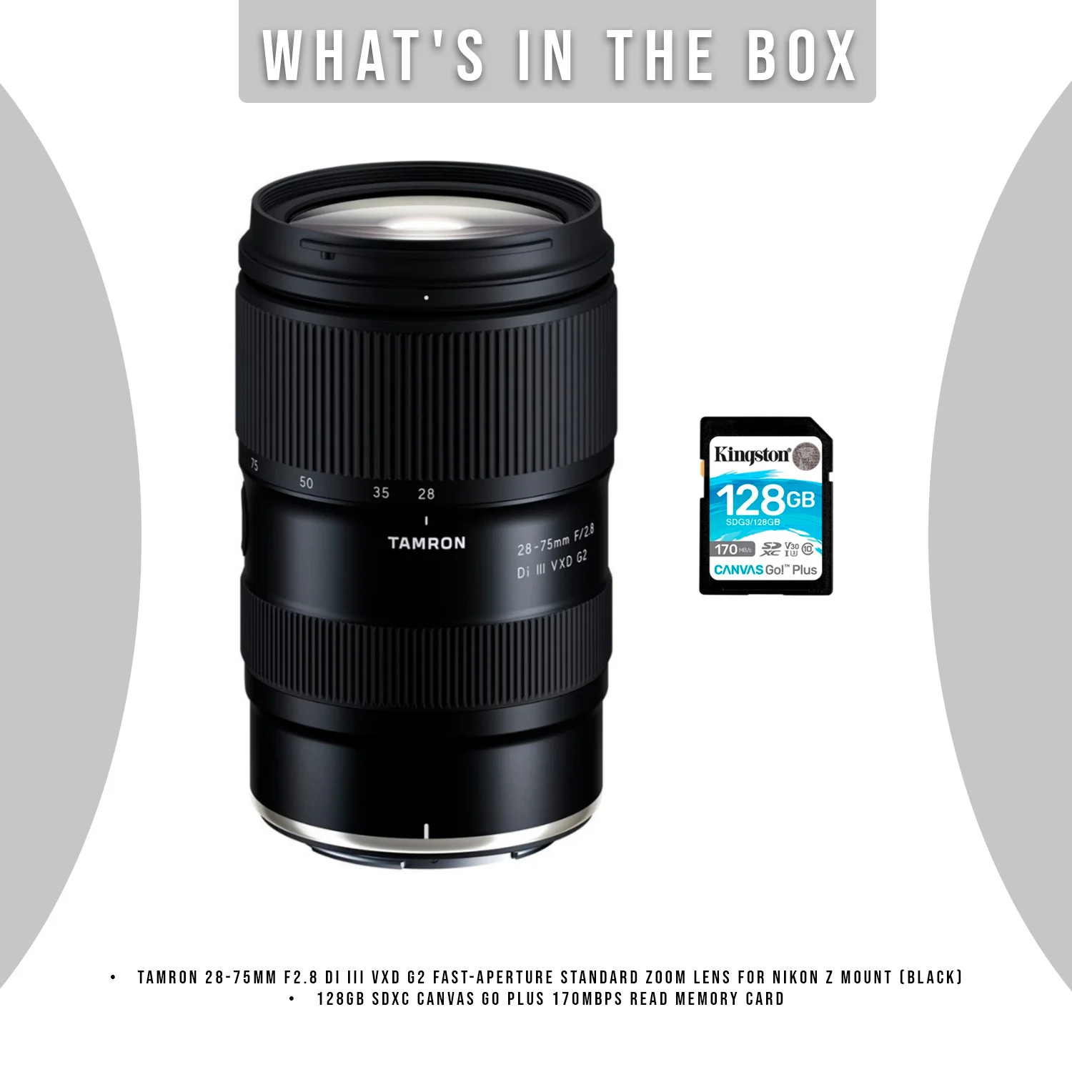 Tamron 28-75mm F2.8 Di III VXD G2 for Nikon Z Mount (Model A063Z) with 128GB Memory Card Bundle - Image 7