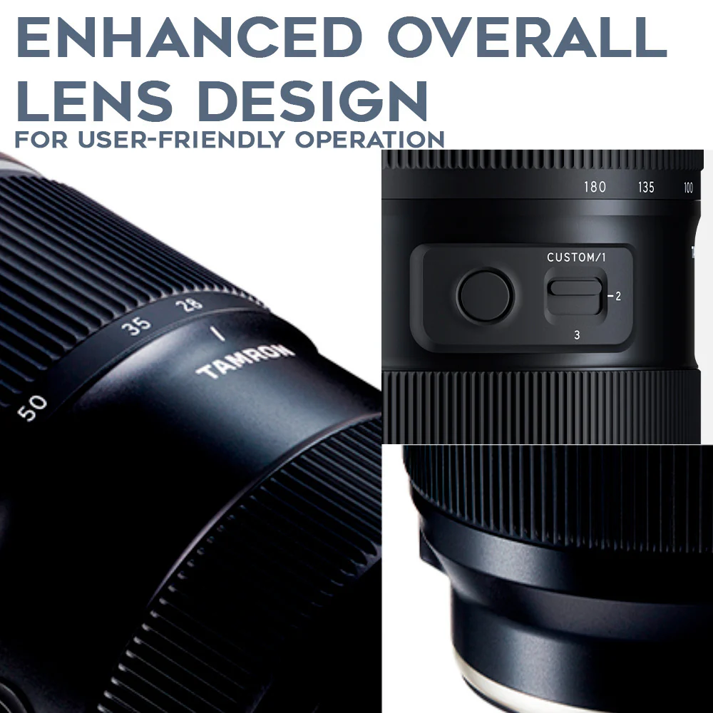 Tamron 70-180mm F/2.8 Di III VC VXD G2 for Sony E-Mount with Lens Mug, Case and Accessory Bundle - Image 4