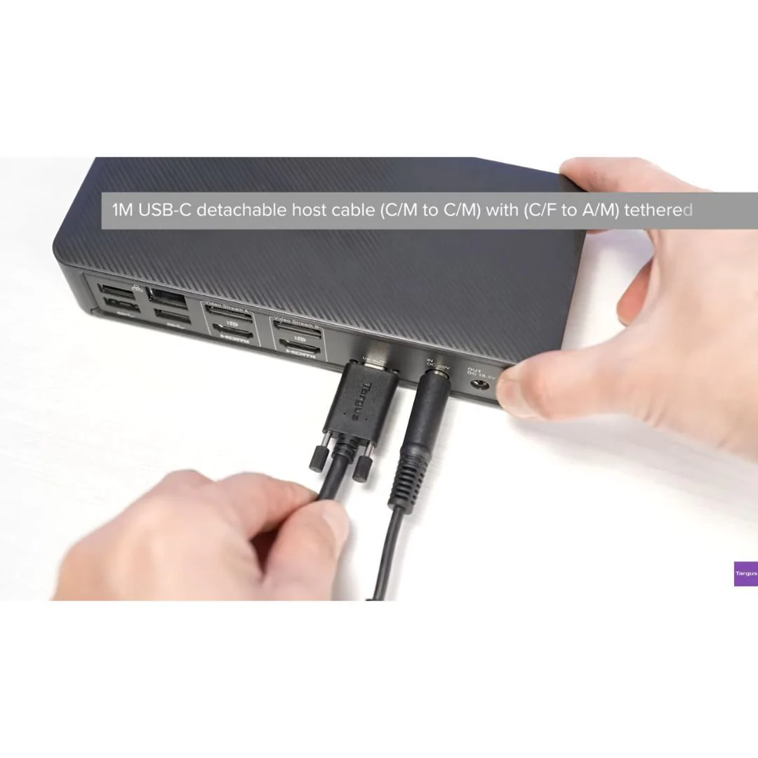 Targus USB-C Universal DV4K Docking Station with 100W Power Delivery and Dual Monitor Support - Image 6