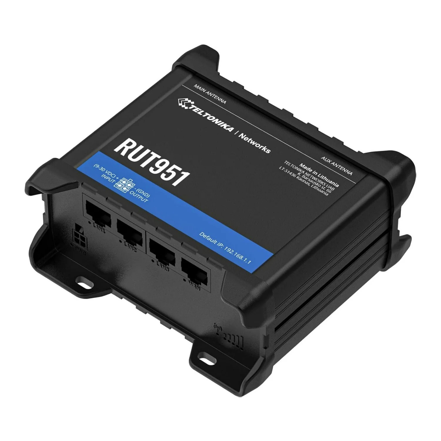 Teltonika RUT951 Industrial Cellular Router with Dual-SIM Connectivity and RutOS Power (Black) - Image 2