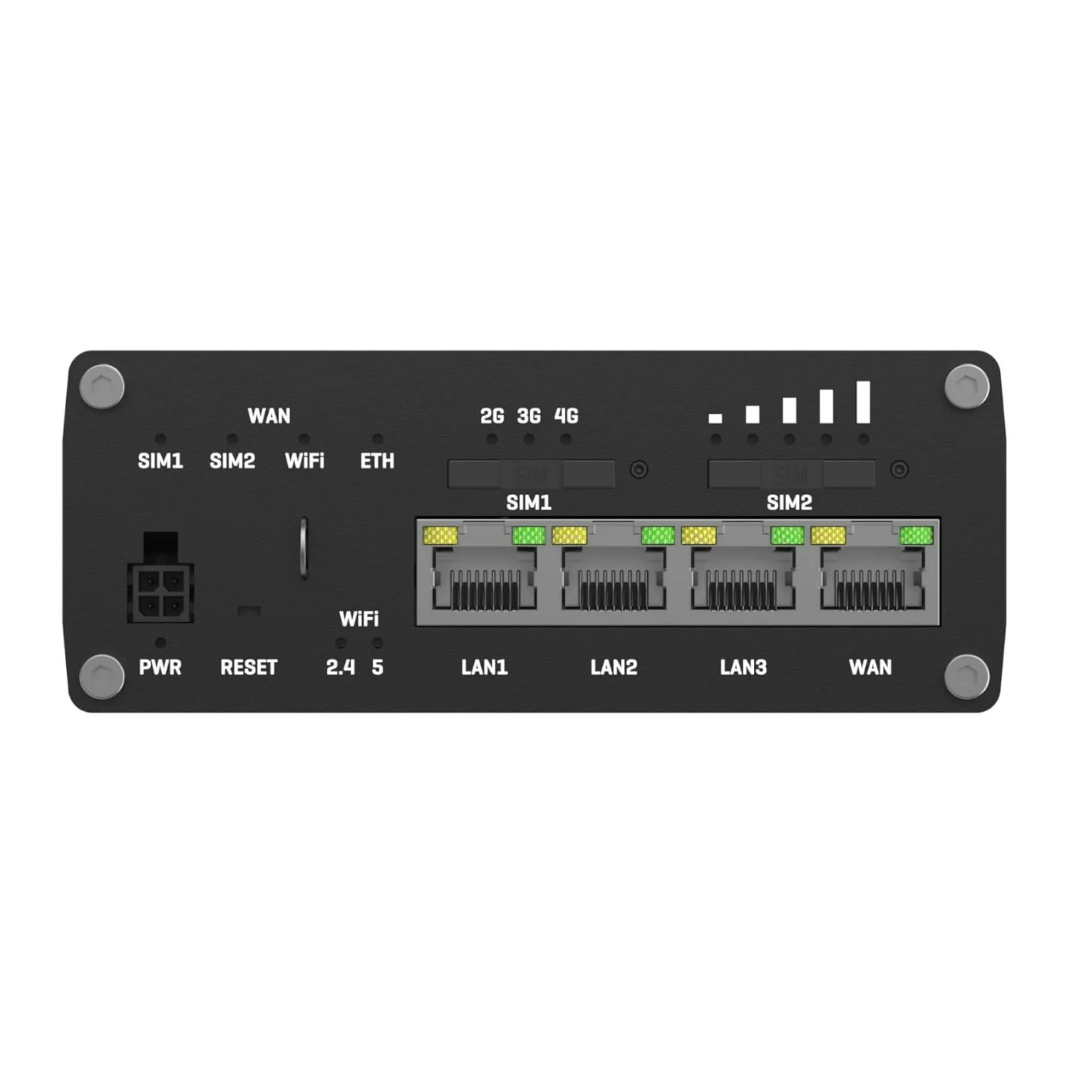 Teltonika RUTX11 LTE Cat 6 Industrial Cellular Router with 4 Gigabit Ethernet Ports (Black) - Image 3