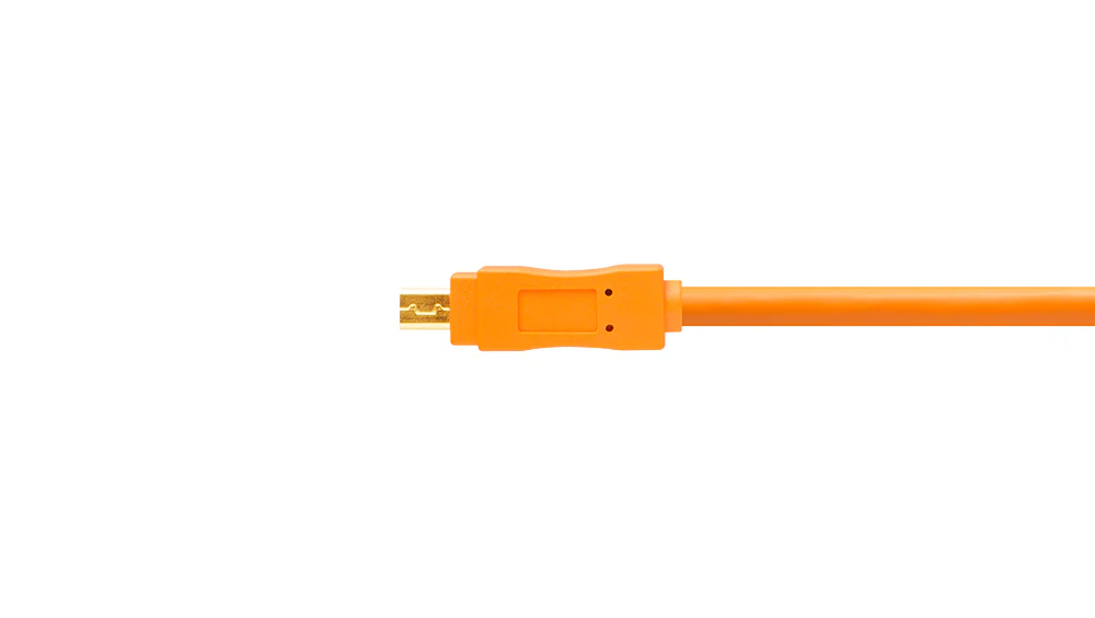 Tether Tools TetherPro USB 2.0 to Mini-B 8-Pin Cable (15-Feet/Orange) - Image 3