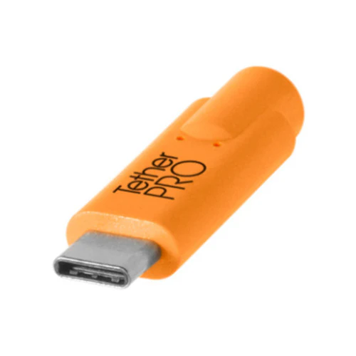 Tether Tools TetherPro USB Type-C Male to USB Type-C Male Cable (10-Ft, Orange) - Image 3