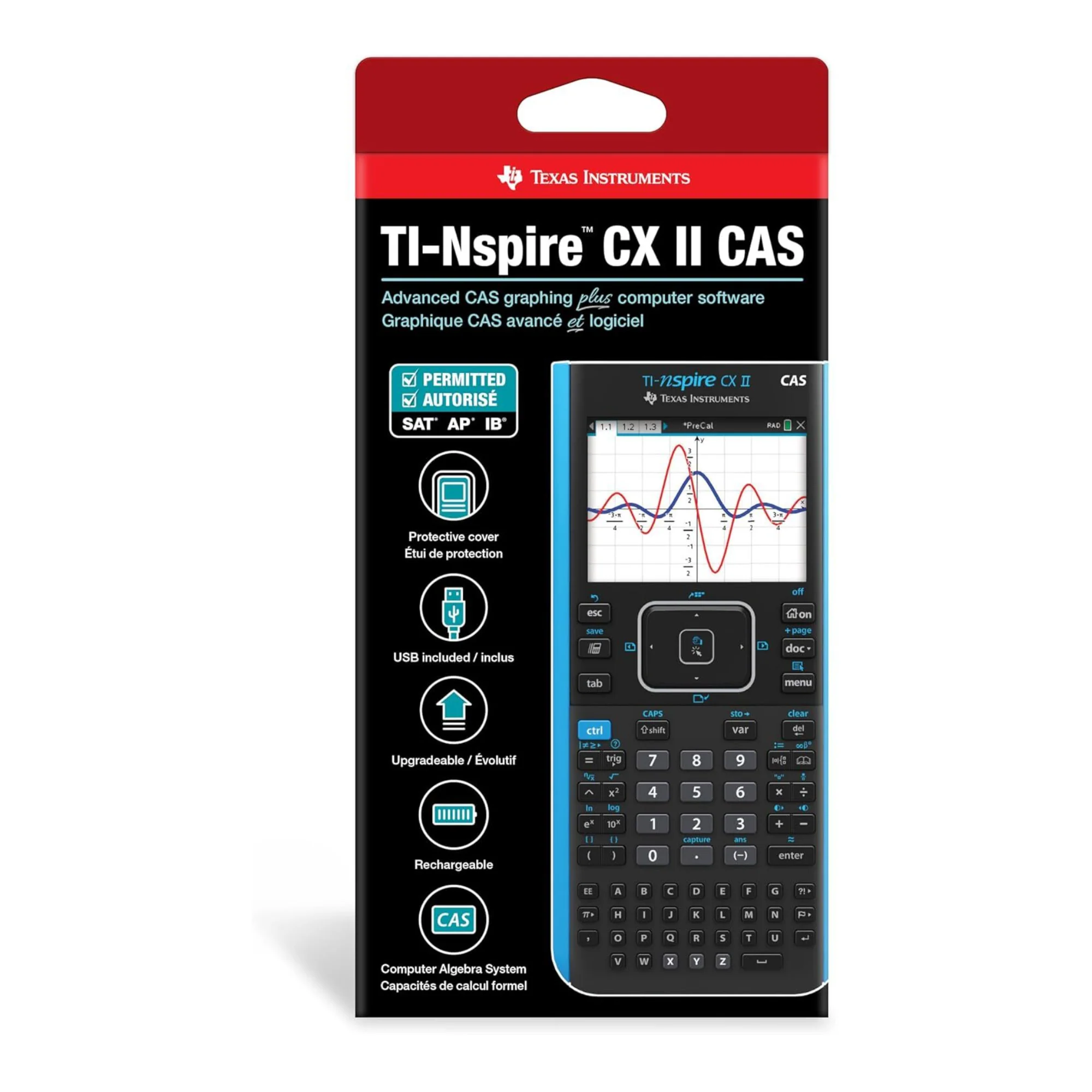 Texas Instruments TI-Nspire CX II CAS Color Graphing Calculator with Software - Image 6