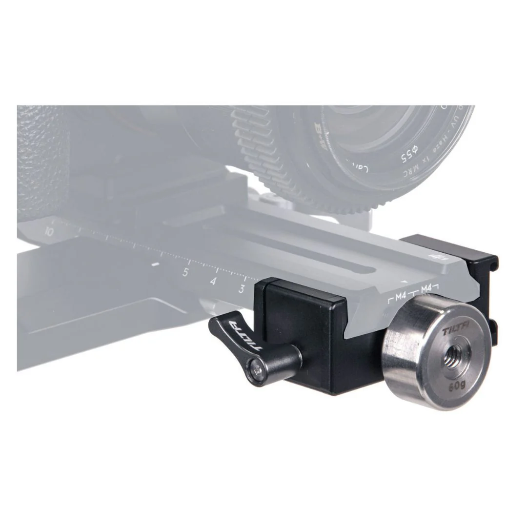 Tilta Quick Release Baseplate Counterweight Adapter with Aluminum Alloy Construction (Black) - Image 4