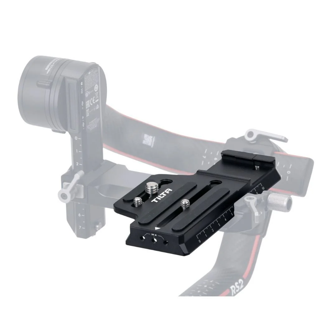 Tilta Manfrotto Quick Release Extender Plate with Aluminum Alloy Body for DJI Gimbals (Black) - Image 2