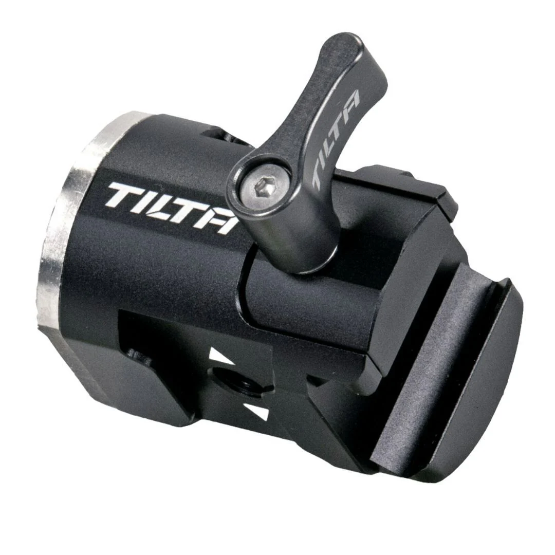 Tilta Right-Side NATO Rail to Rosette Adapter with Cold Shoe Receiver for DJI Gimbal (Black) - Image 4