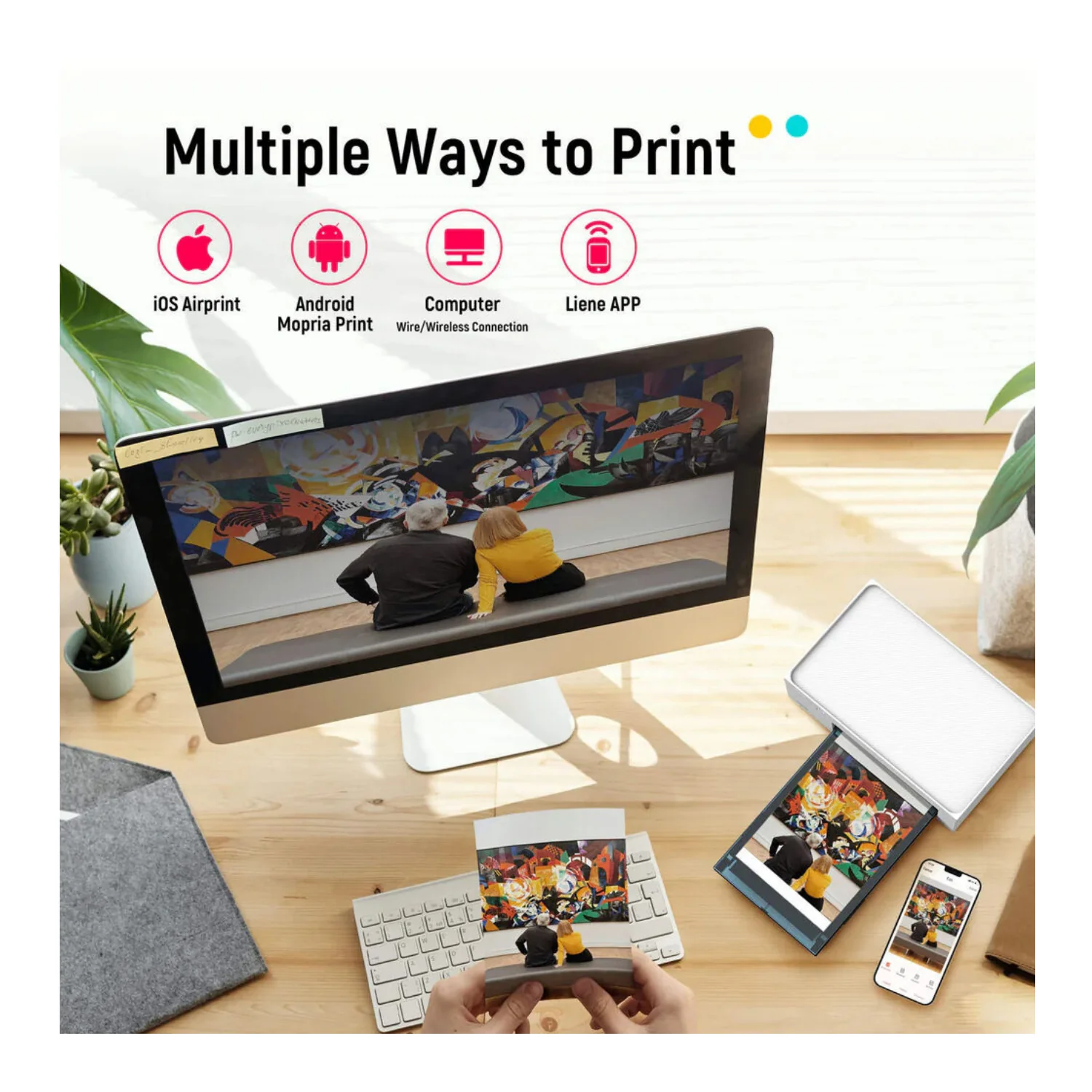 Liene M200 4x6 Instant Photo Printer with Rechargeable Battery - Image 9