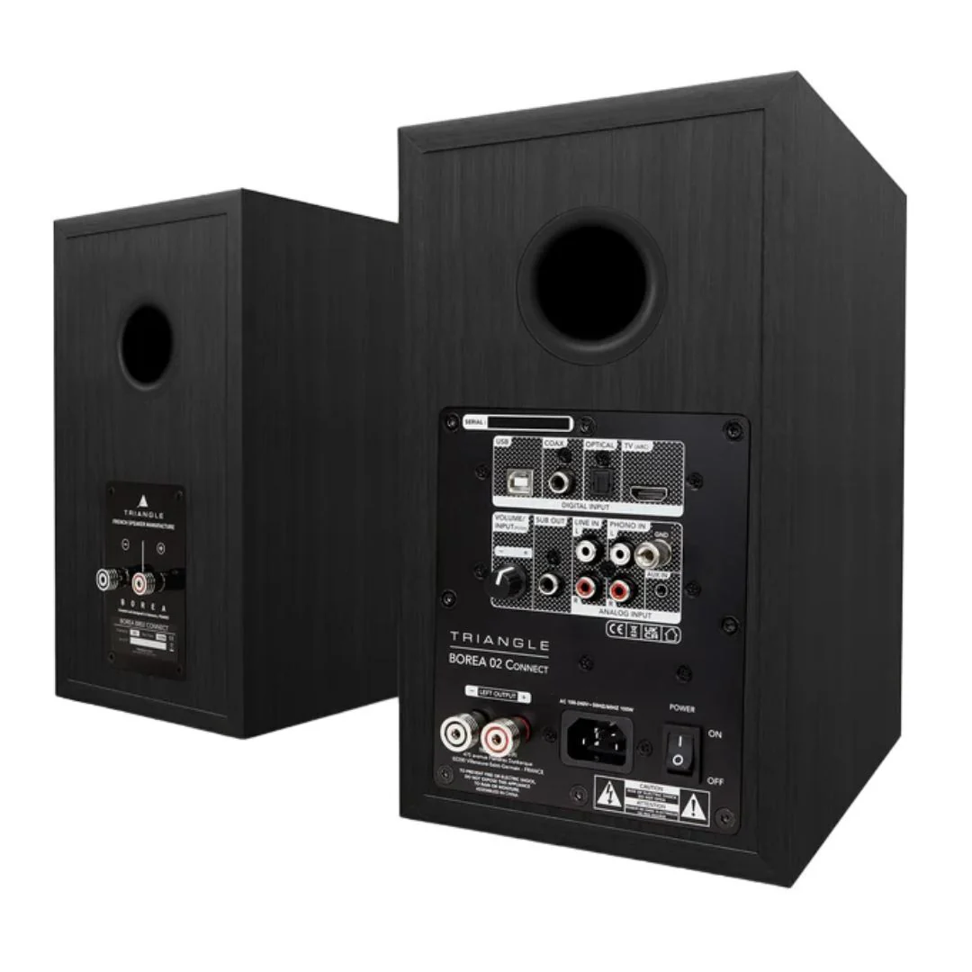 Triangle Borea BR02 Active Bluetooth Speaker Pair (Black Ash) (Used) - Image 2