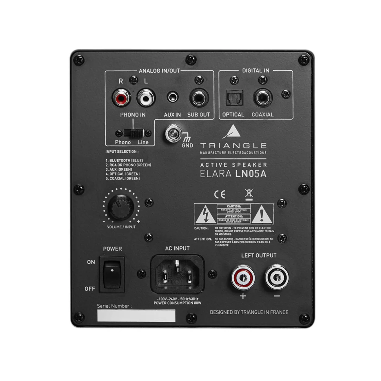 Triangle LN05A Wireless Bluetooth Floor Standing Single Speaker (Light Oak) - Image 3