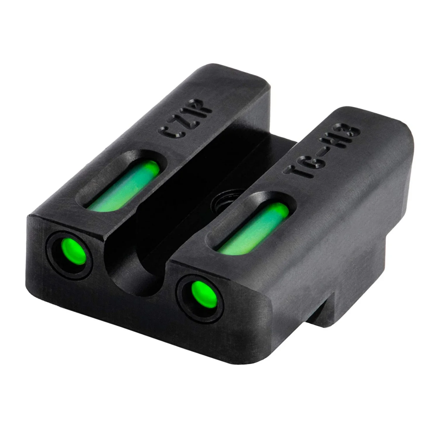 TruGlo TFX Pro Tritium and Fiber Optic Xtreme 1x Magnification Alloy Steel Handgun Sights (Black) - Image 2