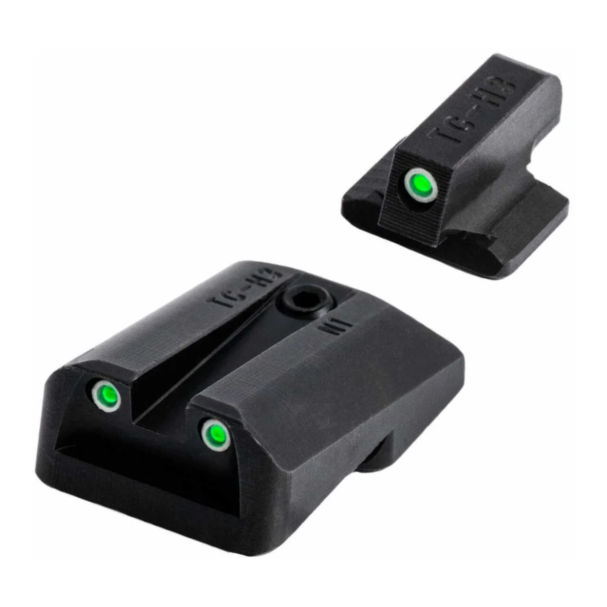 TruGlo Tritium Fiber Optic Sight (1911 Models with Novak LoMount Cut .270 Front/.500 Rear)