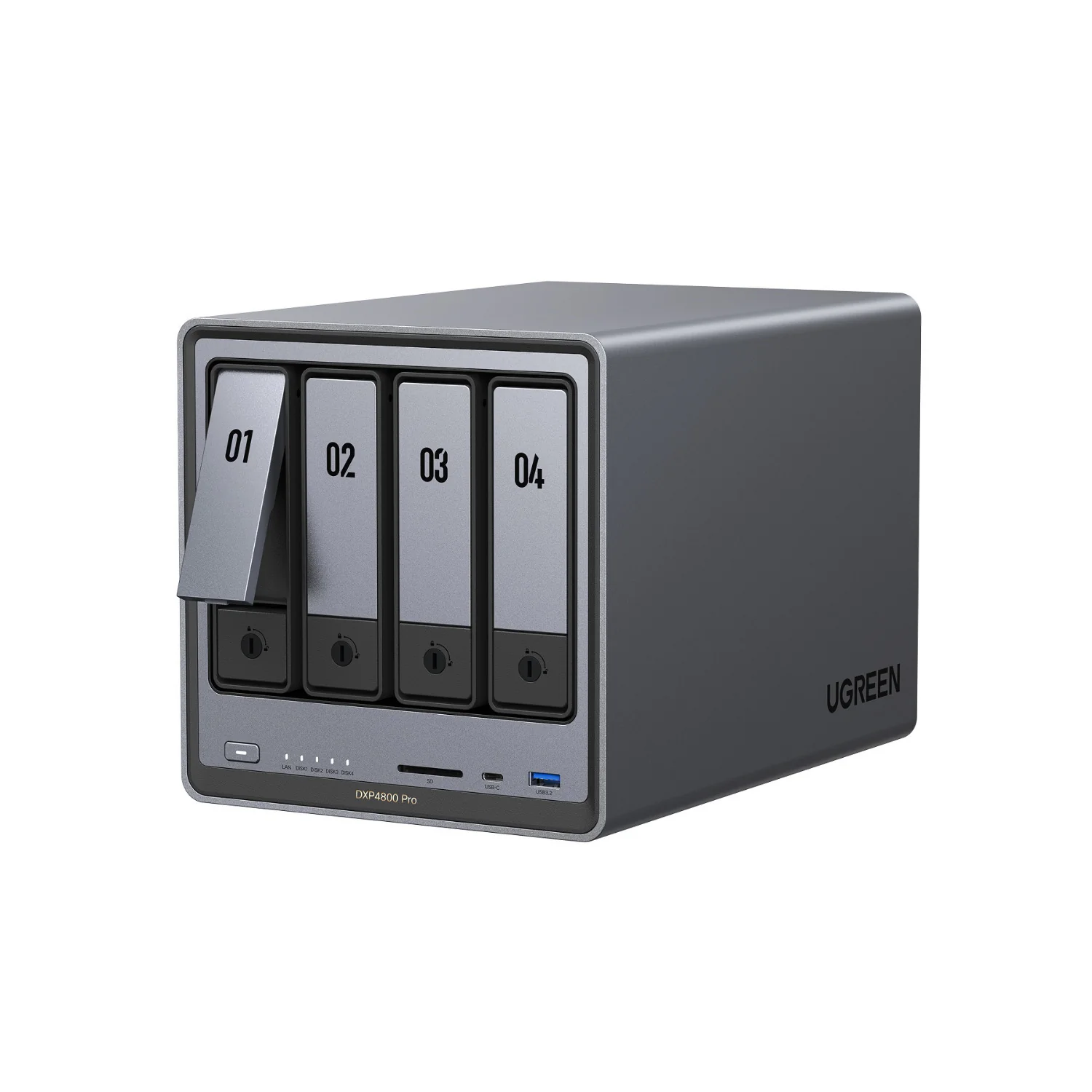 UGREEN DXP4800 Pro 4-Bay NAS Enclosure with 10GbE Network Port, 6-Core and Expandable DDR5 RAM - Image 4