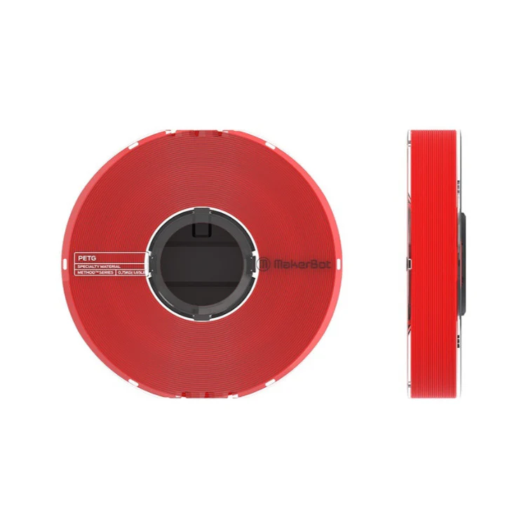 MakerBot PETG Specialty Filament Spool for Method 3D Printer (Red, 1.65lb) - Image 2