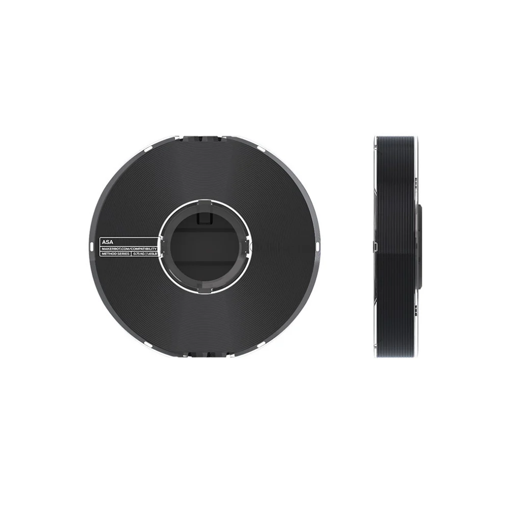 MakerBot ASA Filament Spool for Method X 3D Printer (Black, 0.65kg/1.43lb)