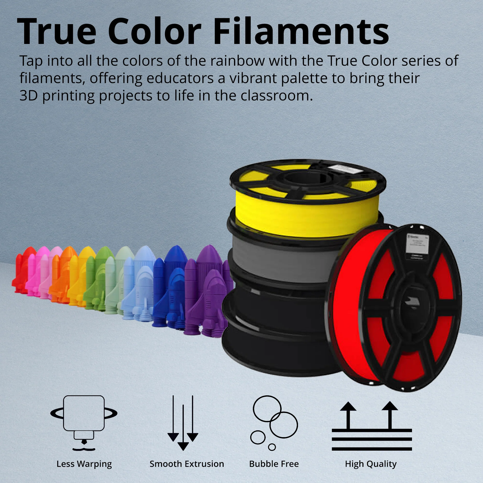 MakerBot 375-0049A Sketch PLA Filament for Sketch and Sketch Large 3D Printer (Gray, 2.2Lb) - Image 6