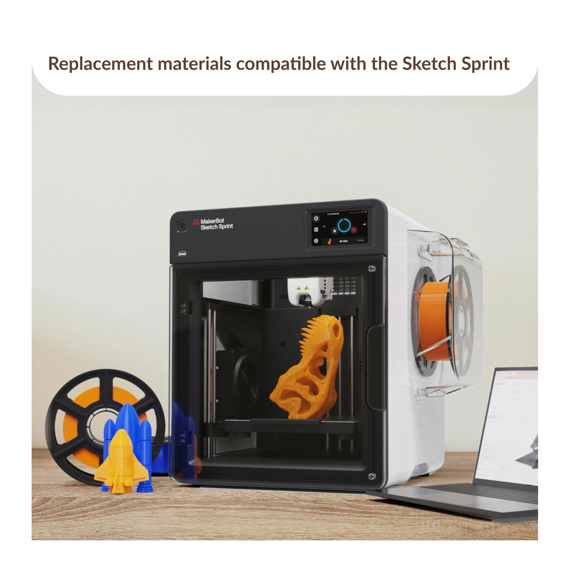MakerBot Sketch Sprint 3D Printer Accessories with Extruder Nozzle, Air Filter Set, and Build Plate - Image 2