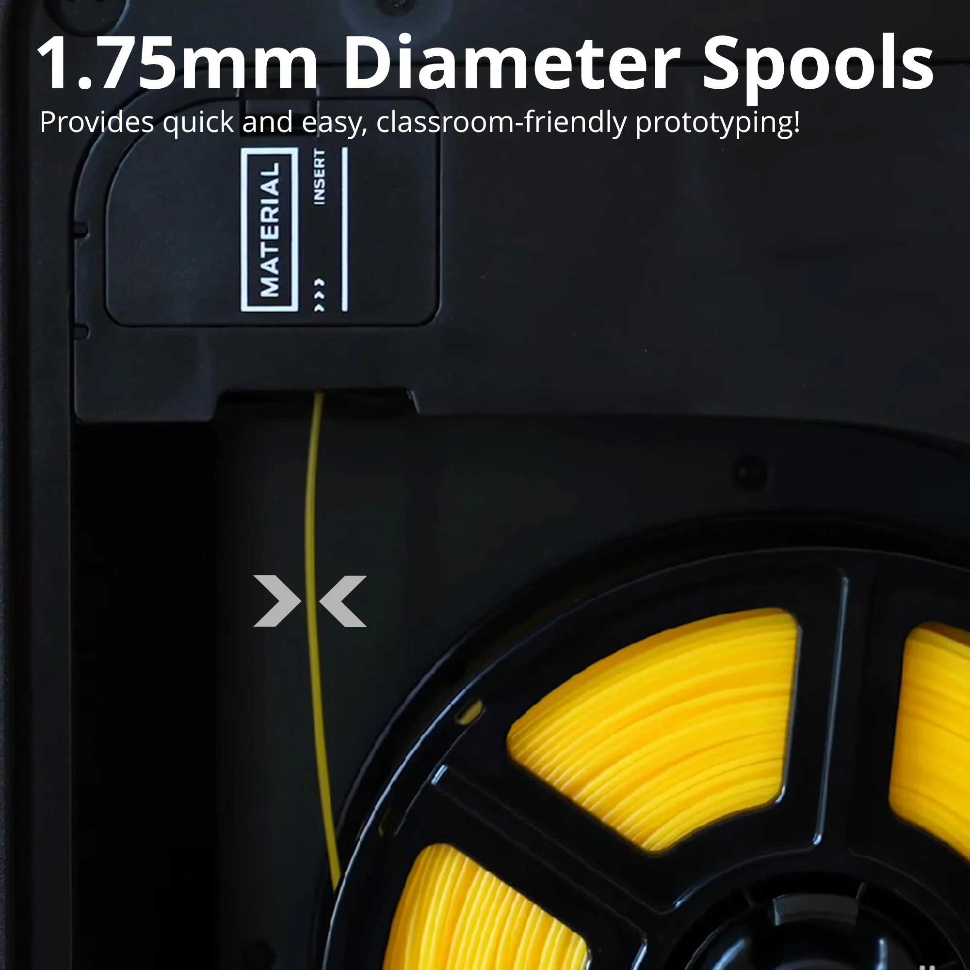 MakerBot 900-0116A Sketch Black, White, Gray, and Orange Tough PLA Filament (10-Pack) - Image 3
