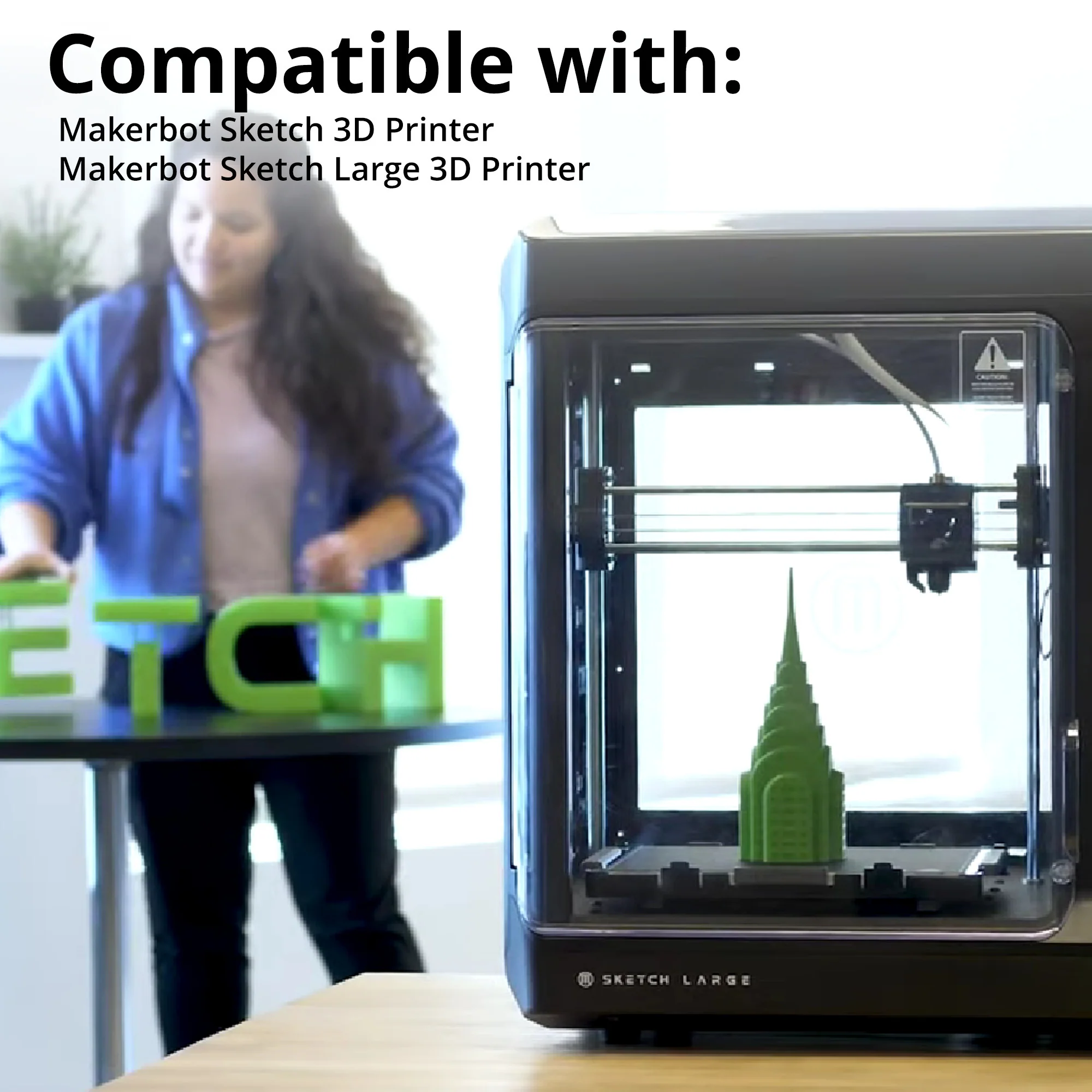 MakerBot 900-0148A Sketch PLA 1.75mm Rainbow Filament for 3D Printing Enthusiasts (10-Pack) - Image 5