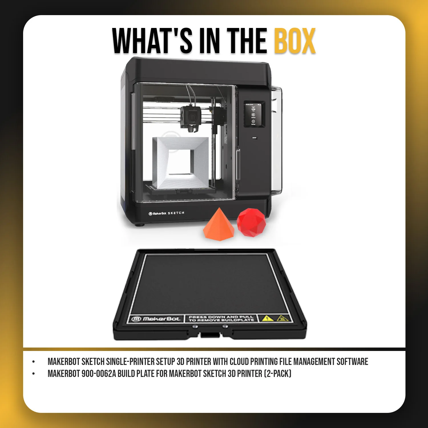 MakerBot Sketch Single-Printer Setup 3D Printer with Cloud Printing File Management Software Bundle - Image 10
