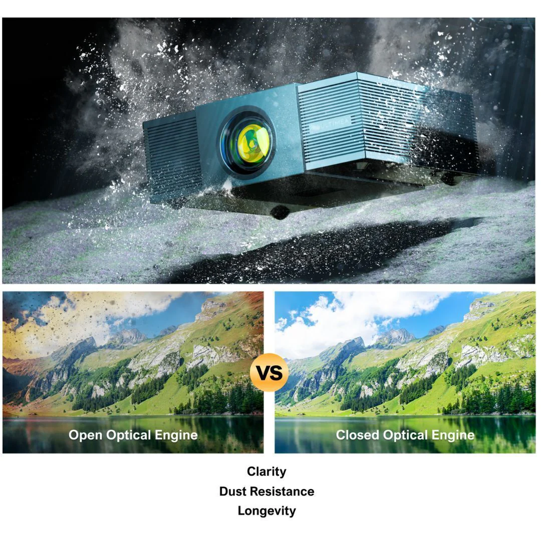 ULTIMEA Apollo P60 4K Projector with Auto Focus, 6D Auto-Keystones and 30W DSP Speakers - Image 5