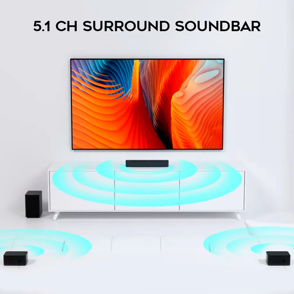 Ultimea Poseidon D50 5.1 Soundbar with (2-pack) 6 Ft. HDMI Cables bundle - Image 3