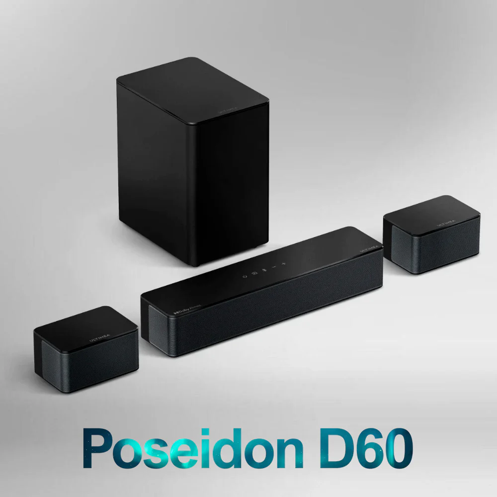 Ultimea Poseidon D60 5.1 Dolby Atmos Soundbar with (2-pack) 6 Ft. HDMI Cables bundle - Image 2