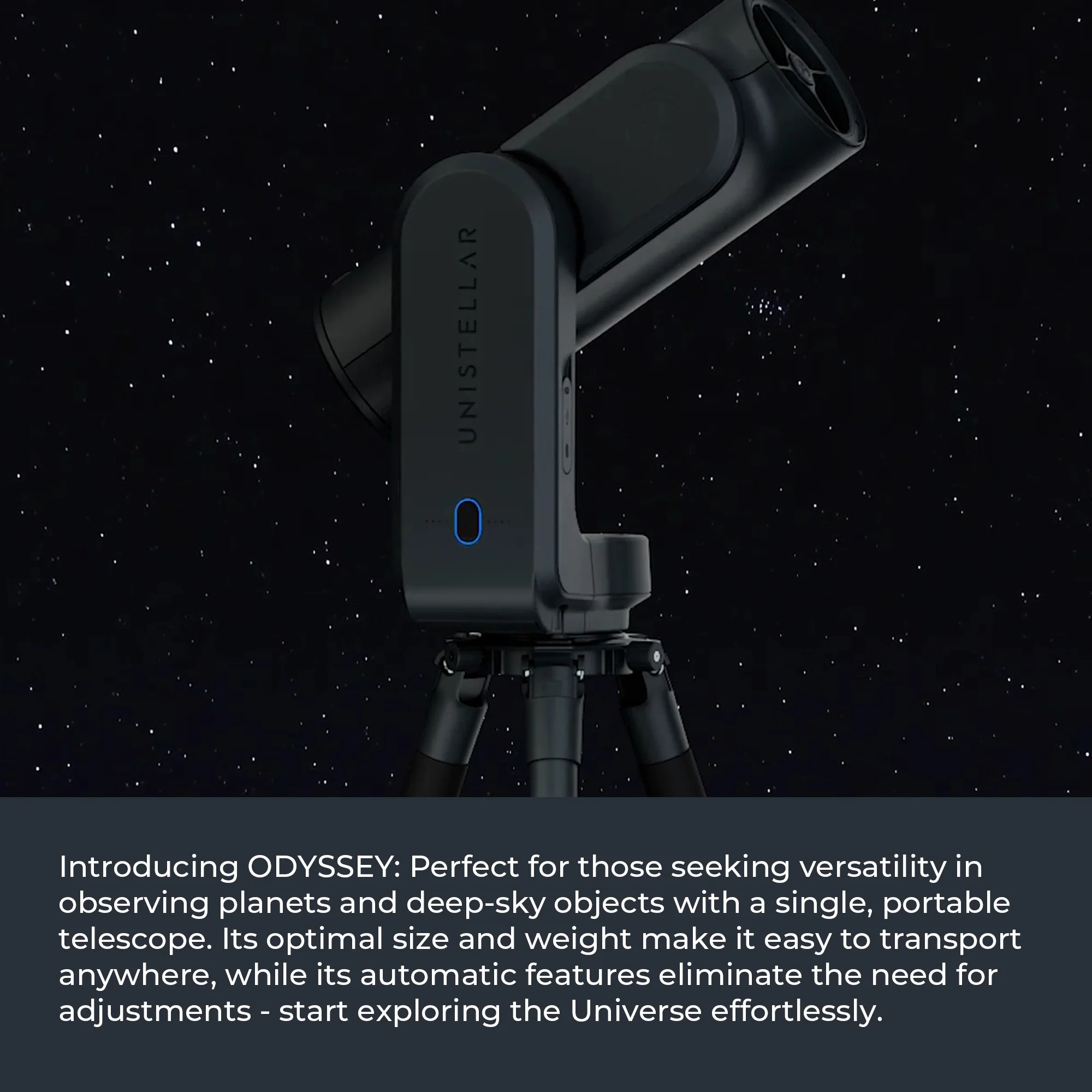 Unistellar Odyssey Compact and Fully Automated Smart Telescope with Nikon Optics (Black) Bundle - Image 2