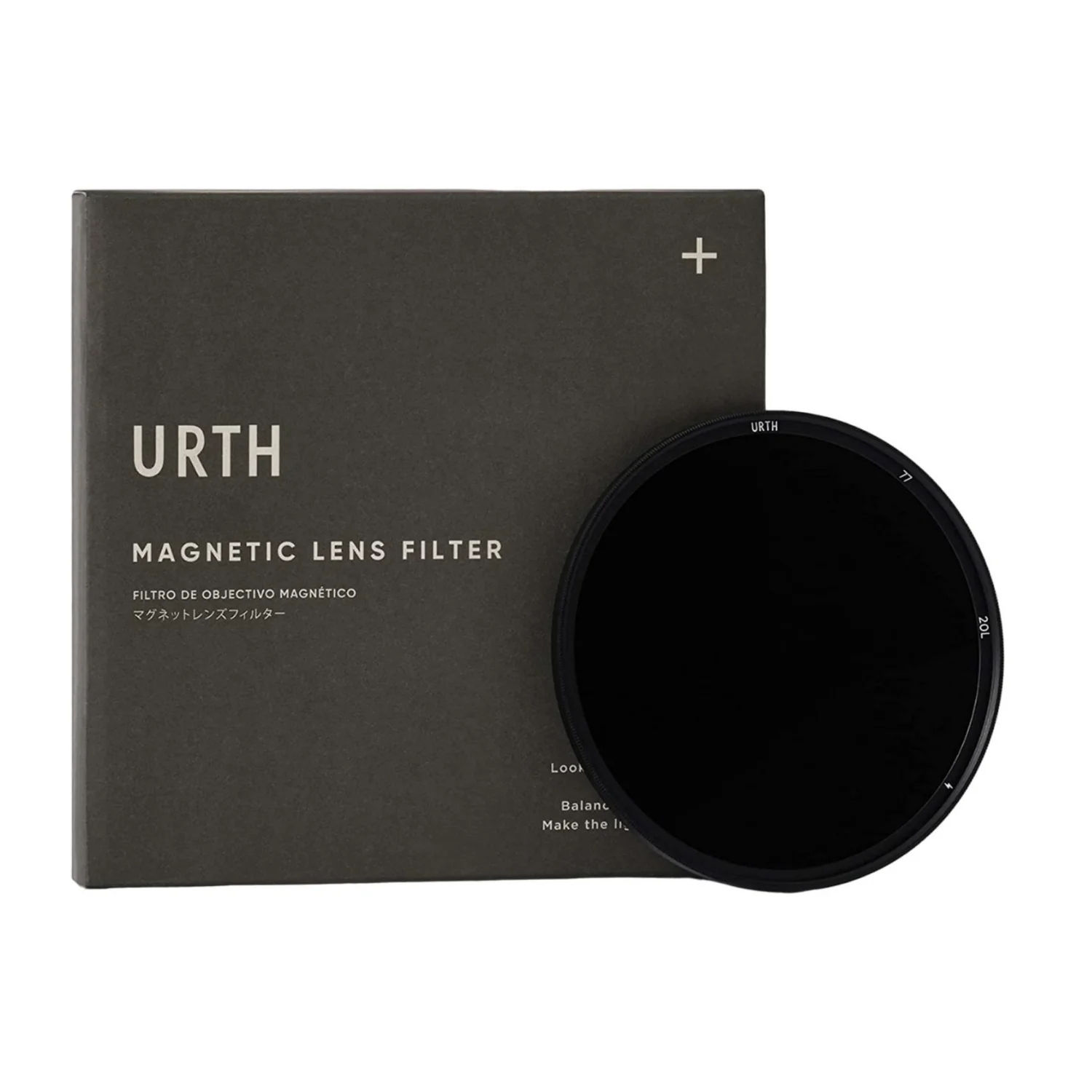 Urth 77mm Magnetic ND1000 (10 Stop) B270 Schott Optical Glass Professional Lens Filter Plus+ (Black)
