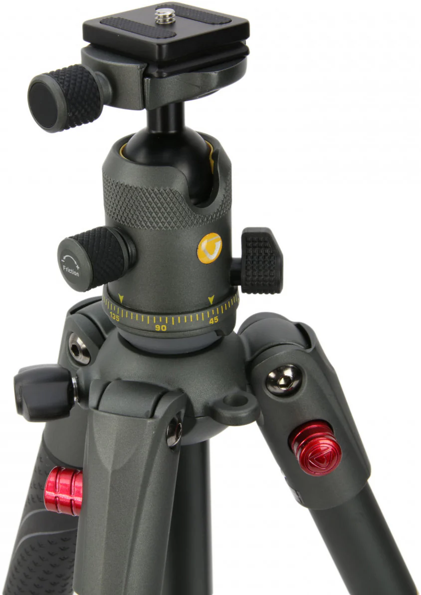 Vanguard Veo 2 235AB Aluminum Travel Tripod w/ Ball Head (Red) - Image 8