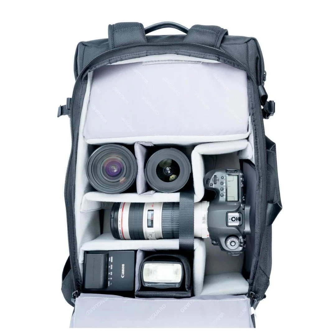 Vanguard VEO Select 49 Incognito Backpack and Shoulder Bag for DSLR Cameras with Dividers (Black) - Image 2
