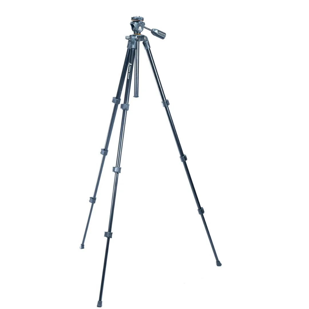 Vanguard Vesta 234AP Aluminum 4-Section Tripod Kit with Adjustable Quick Flip Leg Lock and Pan Head - Image 2