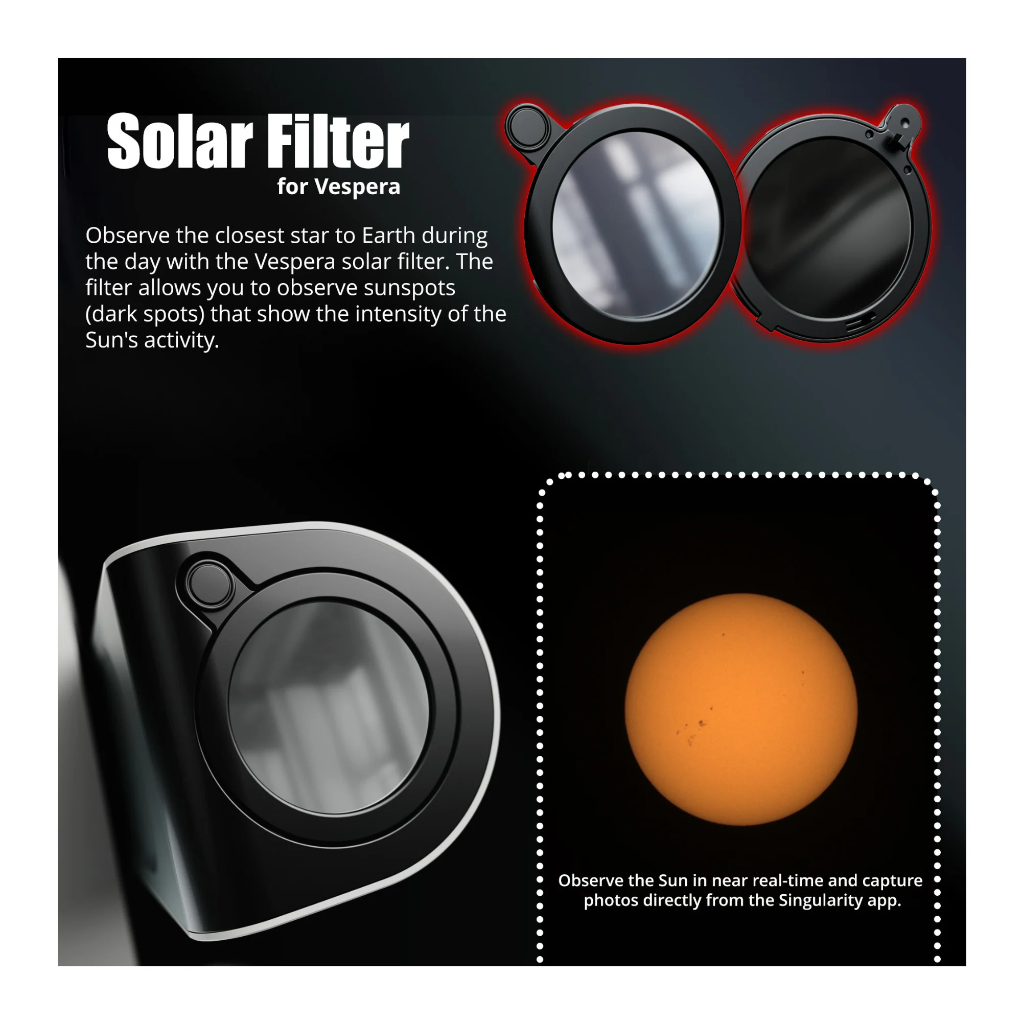 Vaonis VE50II Vespera II Exploration Station with Vaonis AC021 Solar Filter - Image 4