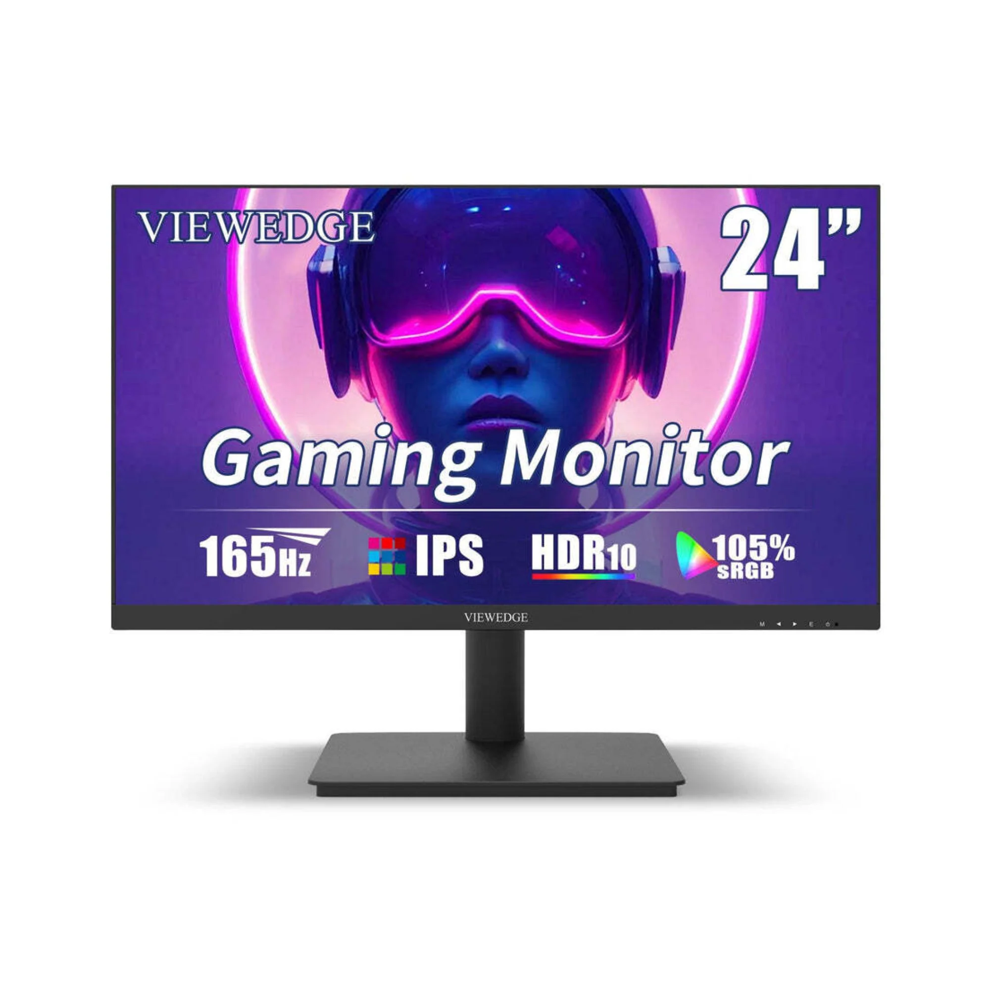 Viewedge 24-inch Gaming Monitor, 165Hz Frameless IPS Panel, Full HD (Black)