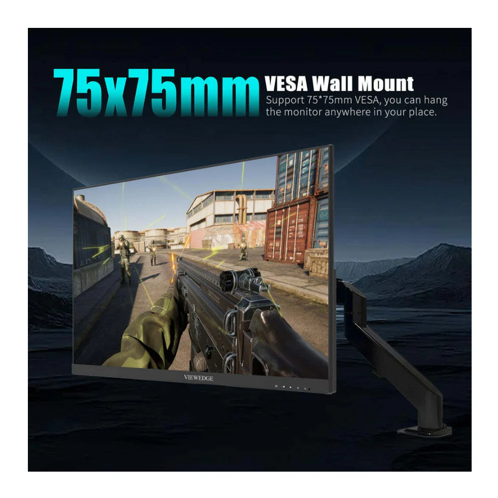 Viewedge 24-inch Gaming Monitor, 165Hz Frameless IPS Panel, Full HD (Black) - Image 7