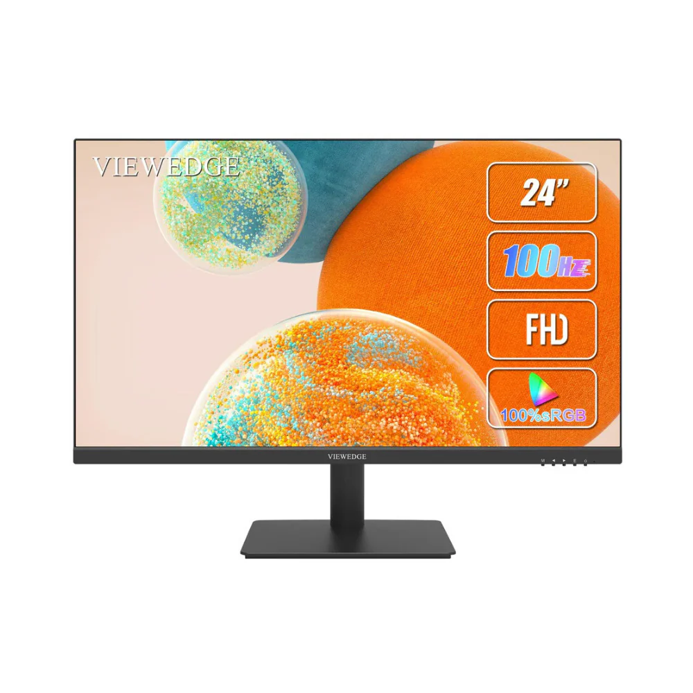 Viewedge 24 Inch Full HD (1920x1080) Flat VA Monitor, 178 degrees Viewing Angle, 100Hz (Black) - Image 2