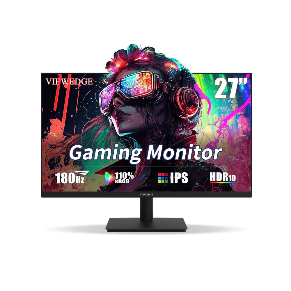 Viewedge 27 Inch Gaming Monitor Full HD 1080p,180Hz Refresh Rate with Built-In Speakers - Image 3