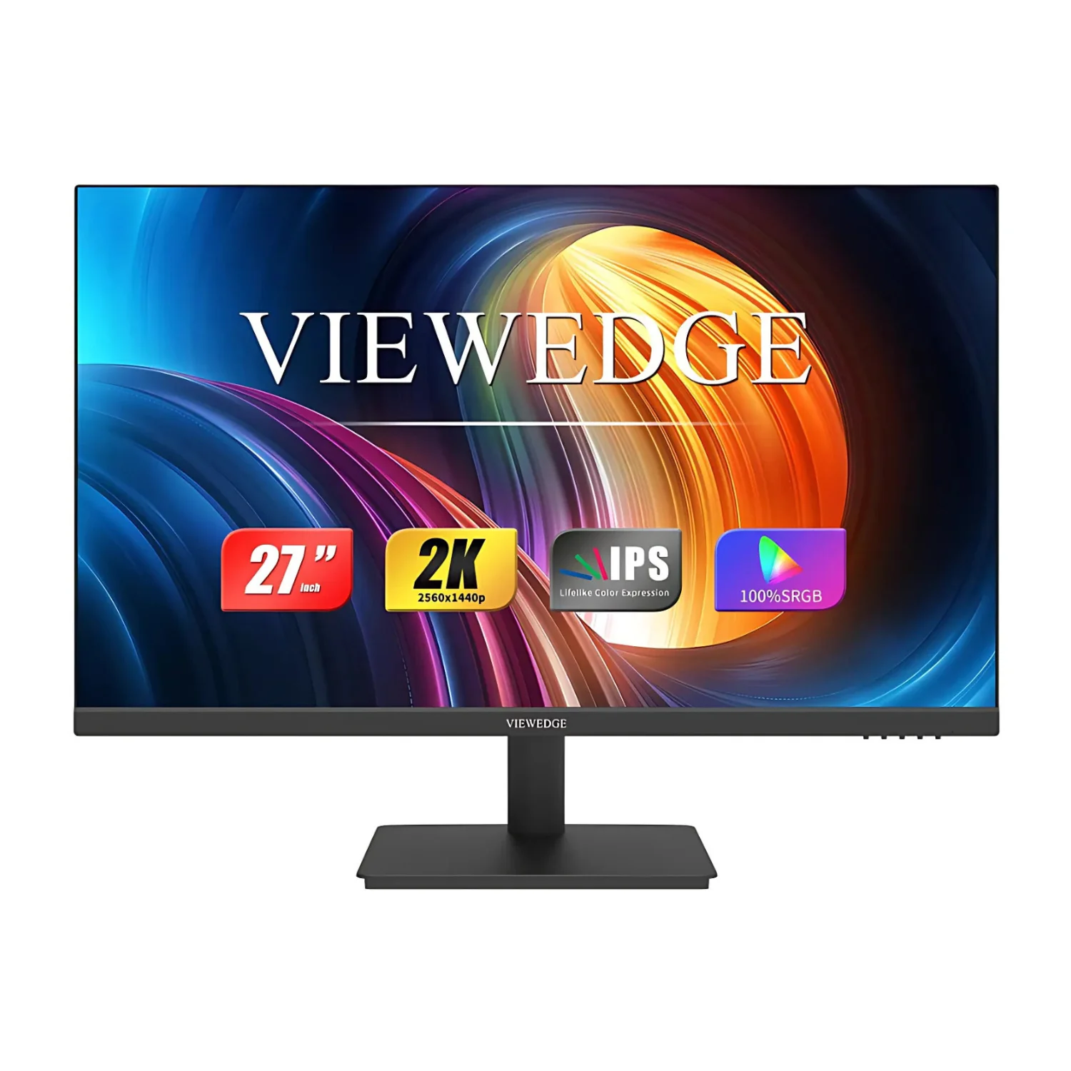 Viewedge Q27X Monitor 27-Inch 2K QHD IPS Display 1ms Adaptive Sync (Black) - Image 2