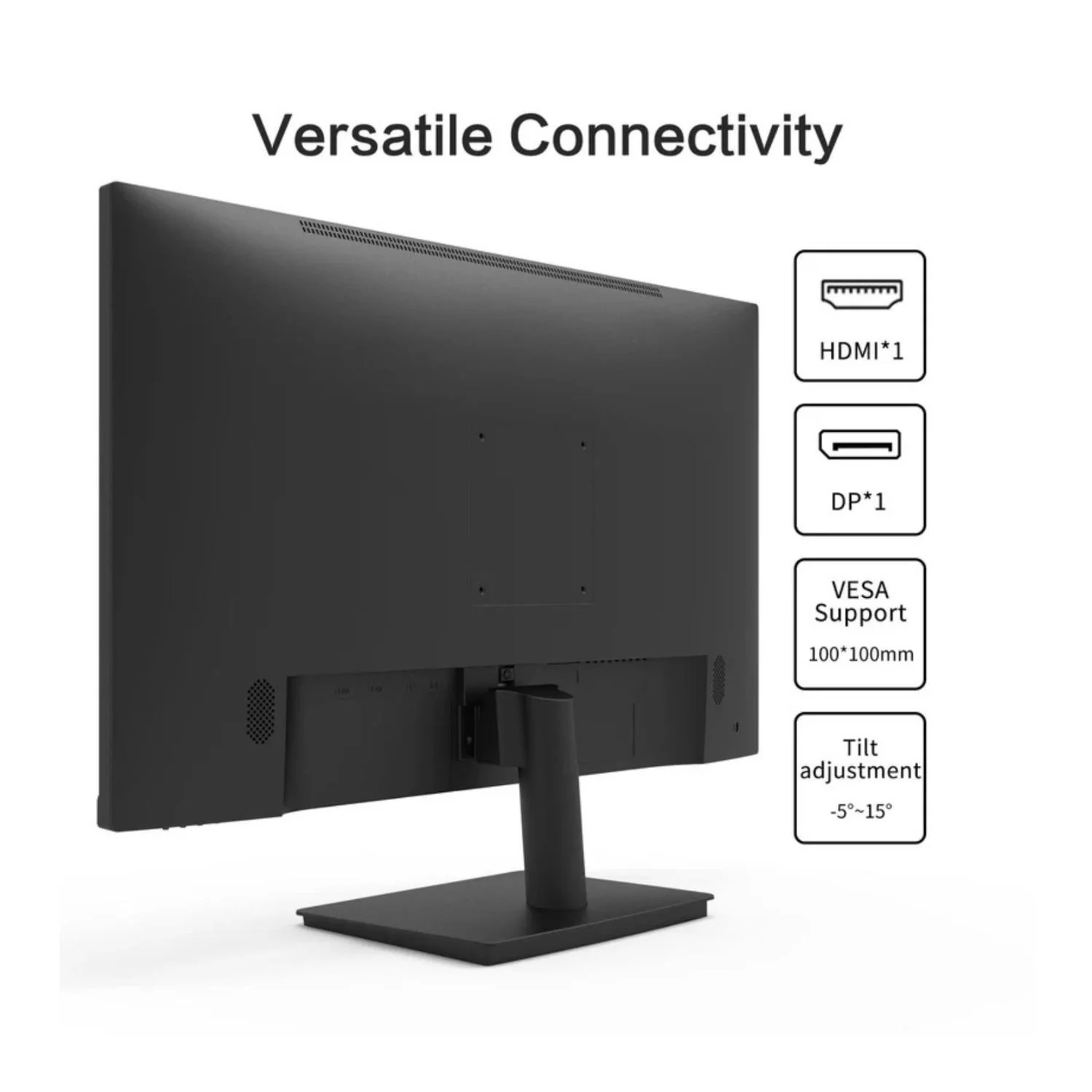 Viewedge Q27X Monitor 27-Inch 2K QHD IPS Display 1ms Adaptive Sync (Black) - Image 6