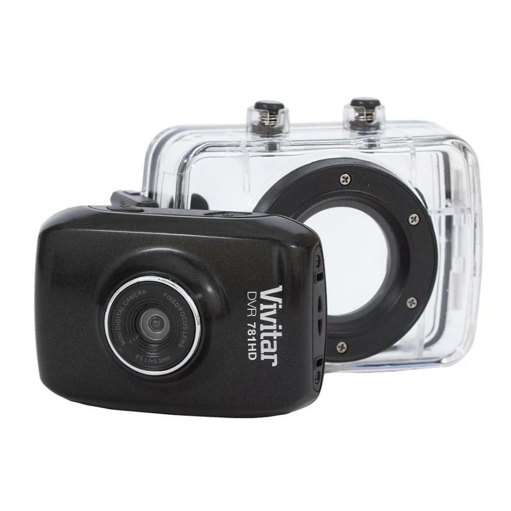 Vivitar DVR781HD HD Action Camera with LCD Rear Screen and Waterproof Case (Black) - Image 2