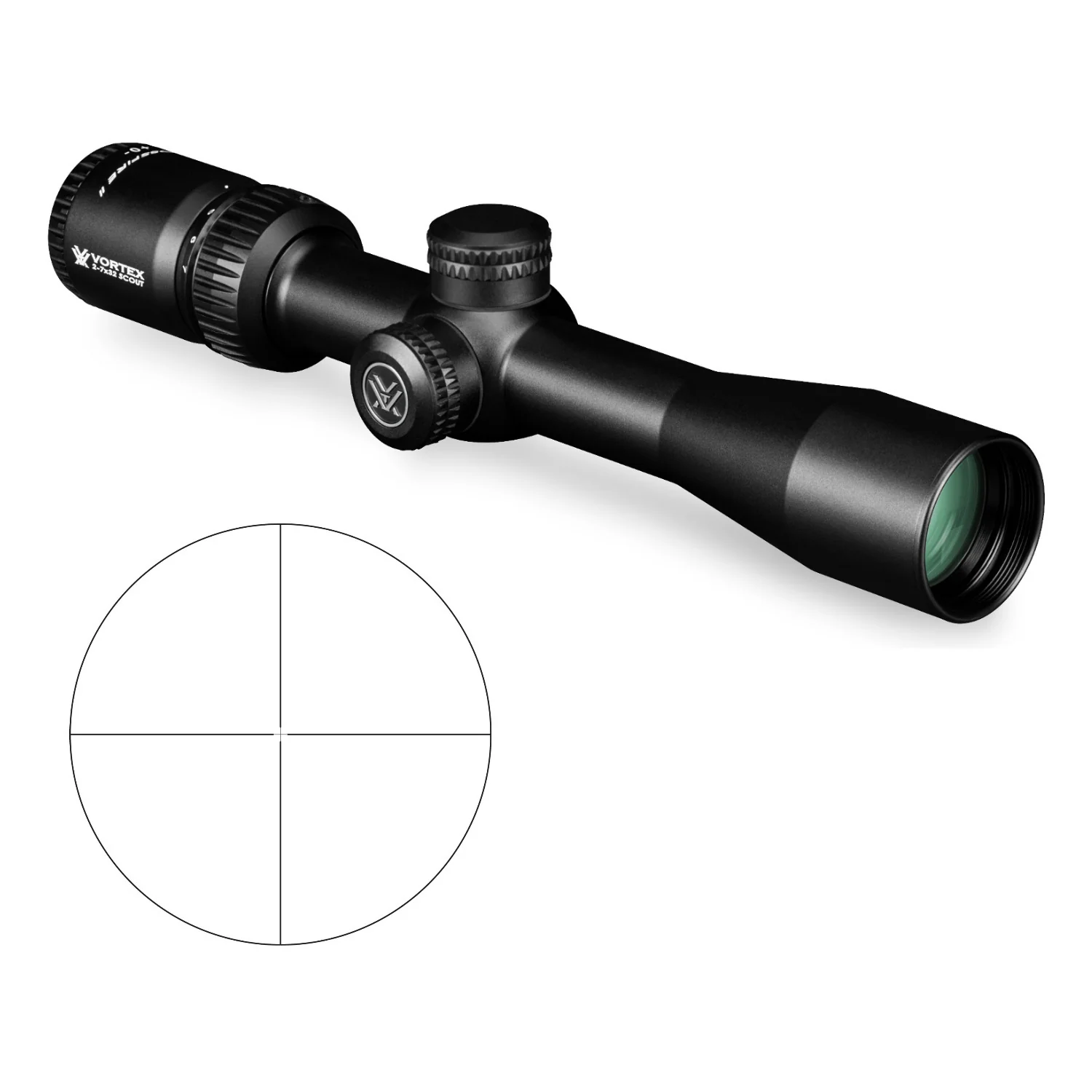 Vortex Crossfire II 2-7x32 Scout Scope (V-Plex MOA Reticle)
