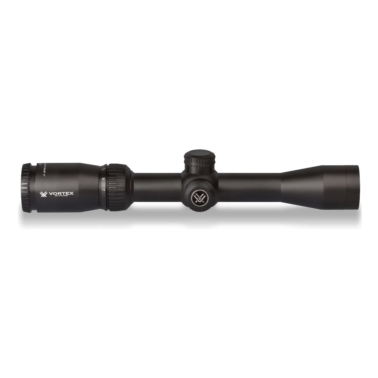Vortex Crossfire II 2-7x32 Riflescope (V-Plex MOA Reticle) with1-inch Riflescope Rings and Hat - Image 7