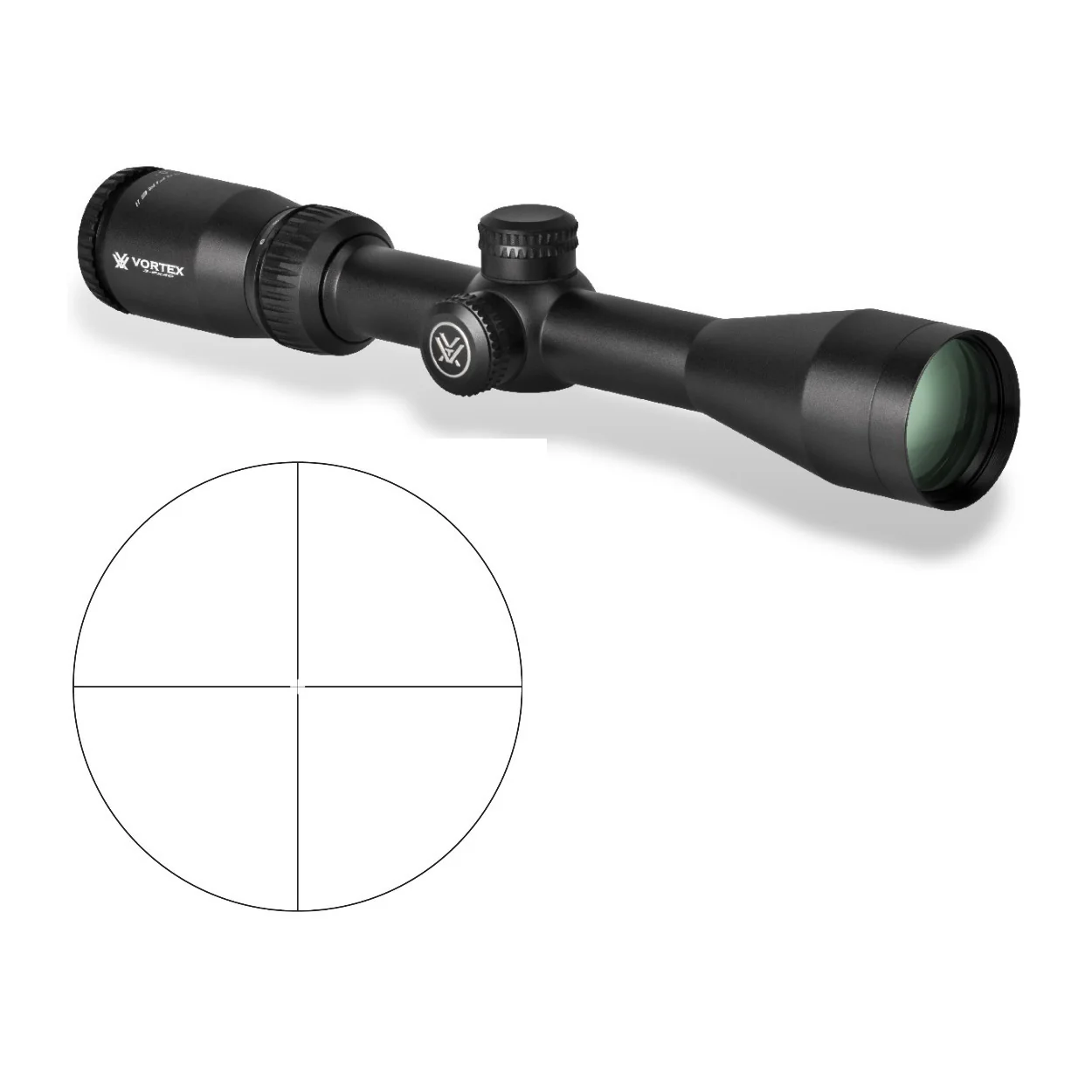 Vortex Crossfire II 3-9x40 Riflescope (V-Plex MOA Reticle) with Case and Hat - Image 2