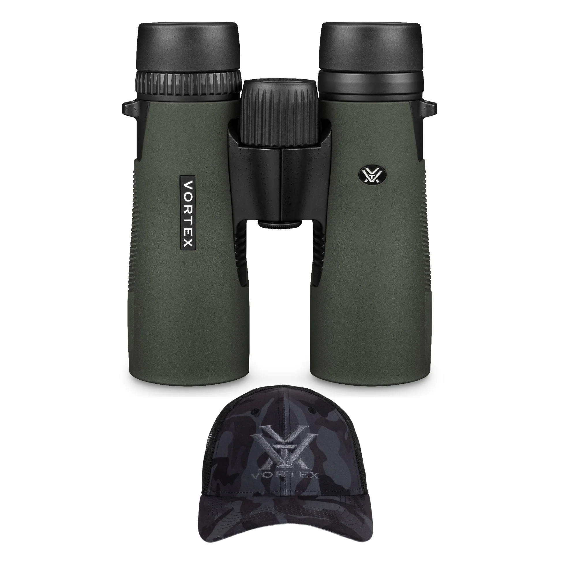 Vortex 10x42 Diamondback HD Roof Prism Binoculars with GlassPak Binocular Harness Case and Cap