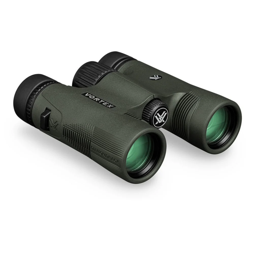 Vortex 10x28 Diamondback HD Roof Prism Binoculars with Cap and Floating Strap Bundle - Image 6