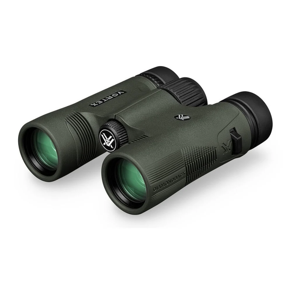 Vortex 10x28 Diamondback HD Roof Prism Binoculars with Cap and Floating Strap Bundle - Image 7
