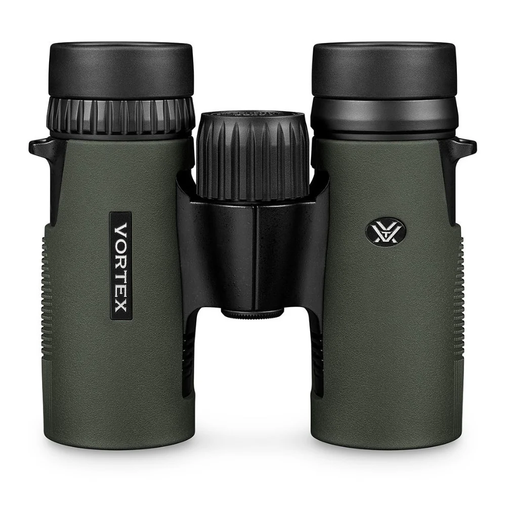 Vortex 10x32 Diamondback HD Roof Prism Binoculars with Cap and Floating Strap Bundle - Image 2