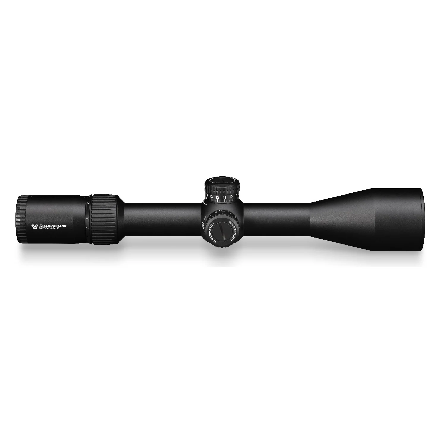 Vortex Diamondback Tactical 6-24x50 Riflescope/EBR-2C MOA Reticle with 30mm Riflescope Rings and Hat - Image 8
